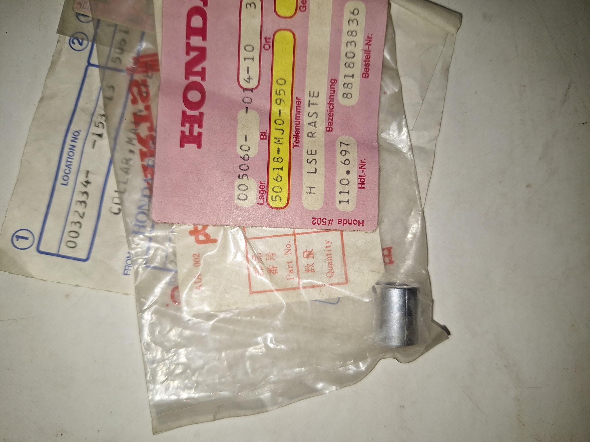 Picture of COLLAR,MAIN STEP  50618-MJ0-950
